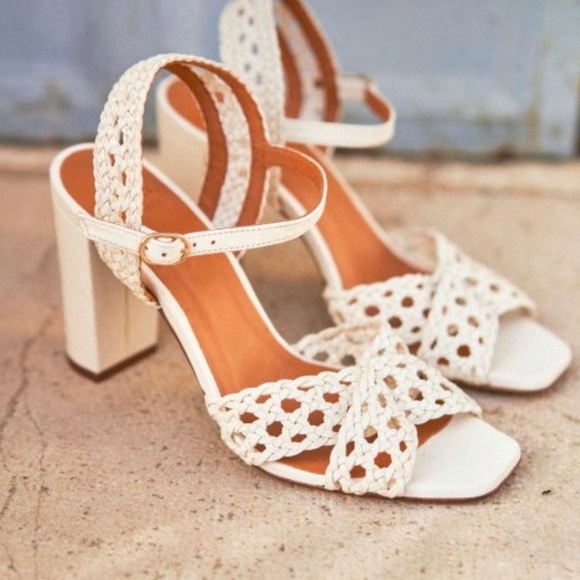 Sezane Leather Slingback Pumps Size 39 - Picture 1 of 10